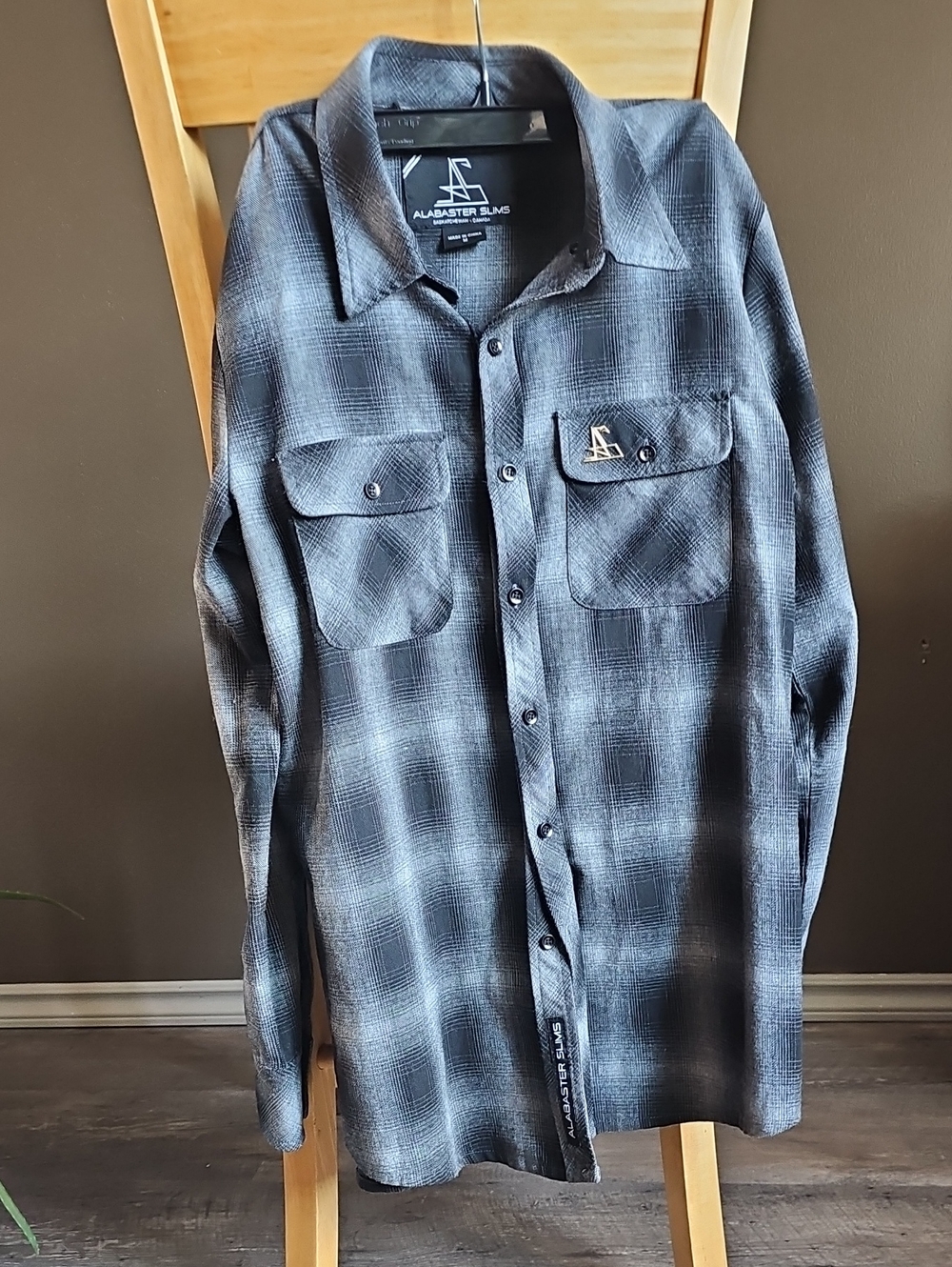 Alabaster Slabs Gray Plaid Button-Up Shirt